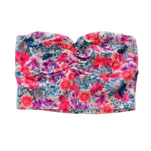 PINK Victoria's Secret Flower Longline Bandeau Bra NWT